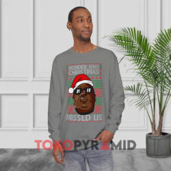 Biggie Wonder Wonder Why Christmas Missed Us Sweatshirt 2 Wonder Why Christmas Missed Us Grey Long sleeved