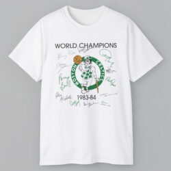 World Champions Boston Celtics Logo Signatures T shirt