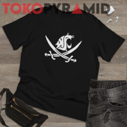 WSU Cougars Pirate Shirt Honor Coach Mike Leach 2 Wsu Cougars Pirate Honor Coach Mike Leach Black T shirt
