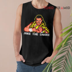 WWE Jake the Snake Roberts Pixel Shirt 2 Wwe Jake The Snake Roberts Pixel Tank Top