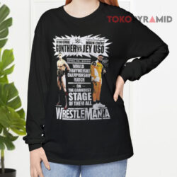 WWE WrestleMania 41 Jey Uso Vs Gunther Match Shirt 3 Wwe Wrestlemania 41 Jey Uso Vs Gunther Match Long sleeved Front