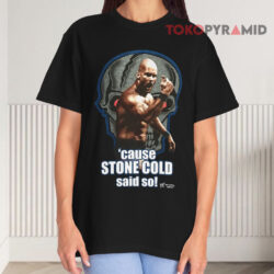 Wwe Wwf Vintage 1998 Cause Stone Cold Said So Black T shirt
