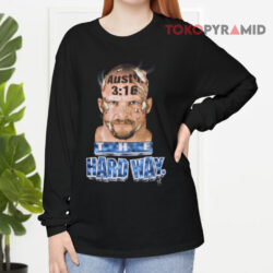 Wwf 90's Stone Cold Steve Austin The Hard Way Black Long sleeved