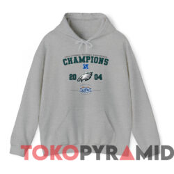 Y2K 2004 Philadelphia Eagles NFC Champions T-shirt 3 Y2k 2004 Philadelphia Eagles Nfc Champions T shirt Grey Hoodie