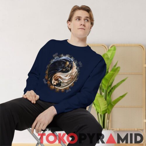 Yin Yang Death And Angel Man Navi Sweatshirt Yin Yang Death And Angel Man Navi Sweatshirt