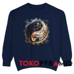 Yin Yang Death And Angel Navi Sweatshirt