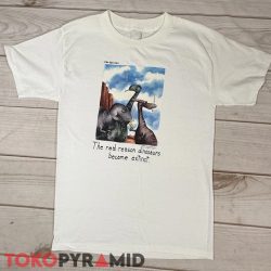 the far side real reason dinosaurs became extinct White T shirt